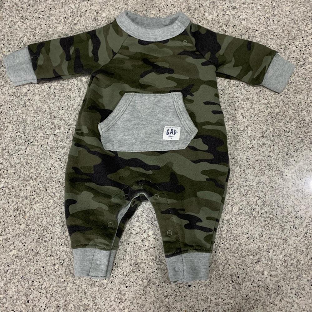 Baby Gap camo onesie
